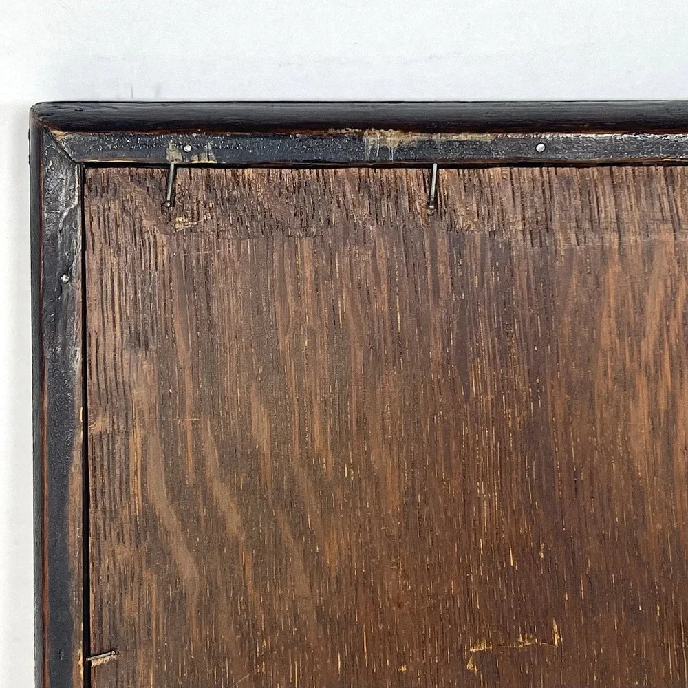 Antique Hand Carved Wood Framed Mirror Free‎ Standing 7